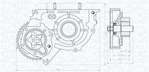 351516000004 Magneti Marelli Масляний насос двигуна